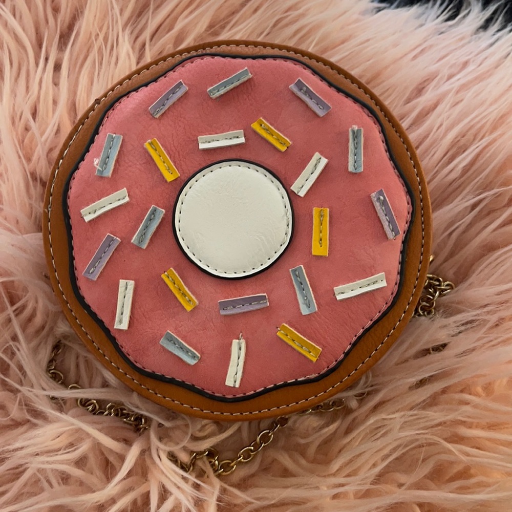 Torrid Pink Orange Crossbody Donut Purse